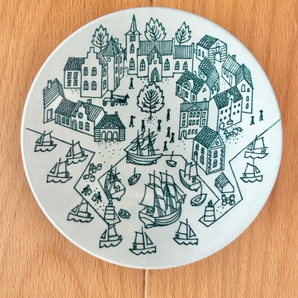 VTG 70’s Nymolle Danish Art Faience Paul Hoyrup Limited Edition Plate Ring Dish